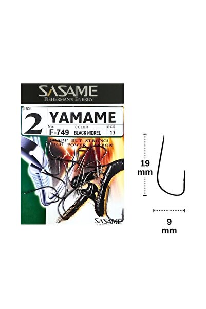 Sasame F-749 No:2 Yamame Serisi Olta İğnesi 17 Adet