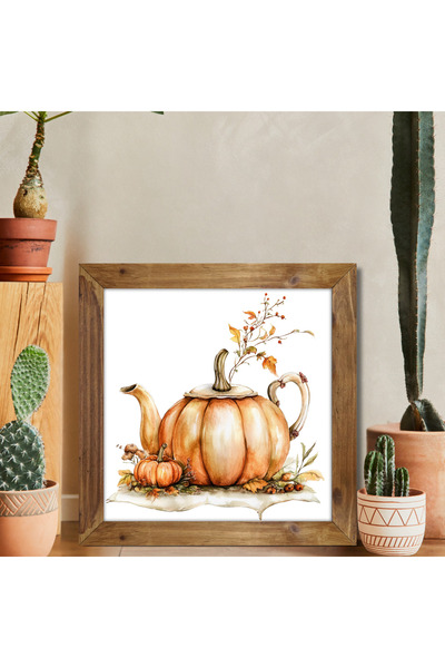 woodhomeworks One Piece Real Wooden Framed Decor Table Square