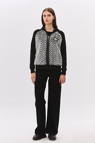 DAIDO Zigzag Fur Fox Plate Parachute Jacket