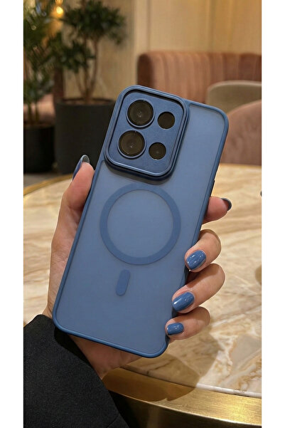 Hatreds Redmi 15C Uyumlu Magsafe Desenli Mat Şeffaf Silikon Kılıf – Kamera Ko...