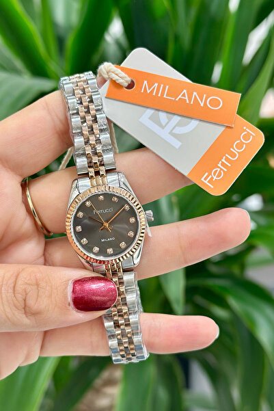 Ferrucci Çelik Kordon Su Geçirmez Garantili Kadın Kol Saati