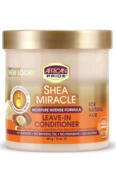 african pride بلسم زبدة الشيا المعجزة الذي يُترك على الشعر 425 غرام