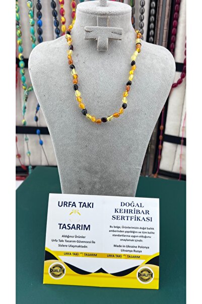 urfatakıtasarım Urfa Takı Tasarım Kehribar Çocuk Kolyesi Sertifikalı