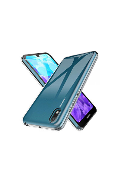 AKSEFİZZ Huawei Y5 2019 Uyumlu Kılıf Şeffaf Soft Ince Tasarımlı Esnek Kapak