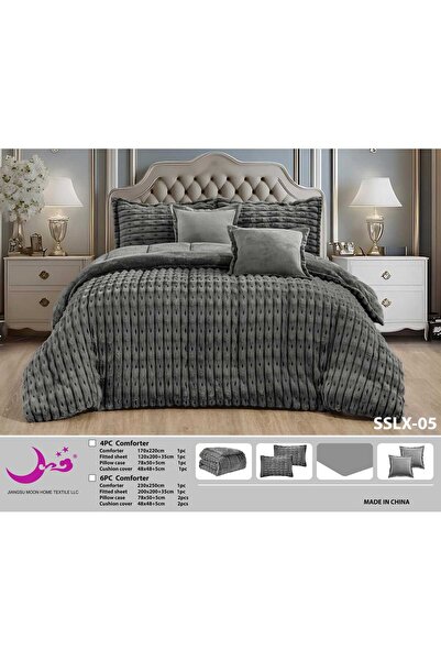 Moon Rabbit fur bedspread, double size (King Size)