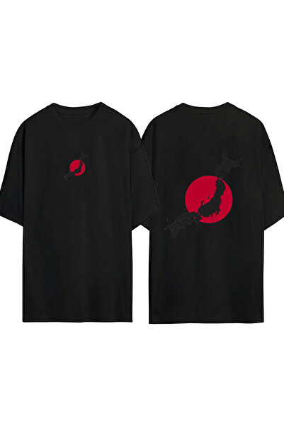 urbvn Japan 1 Dizajn T-shirt majica sa štampanjem, crna, veće veličine