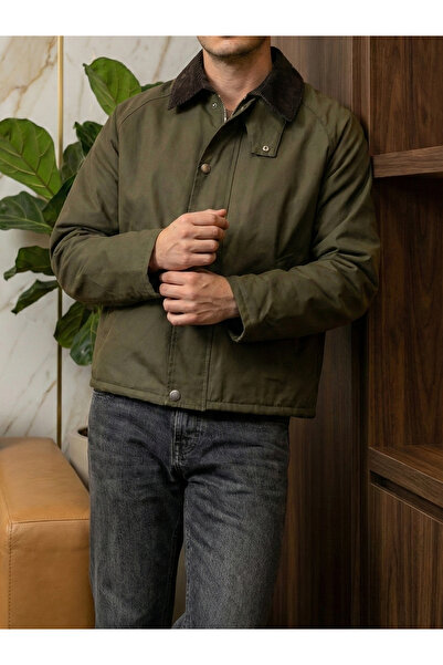 marlone Kadife Yaka Haki Ceket