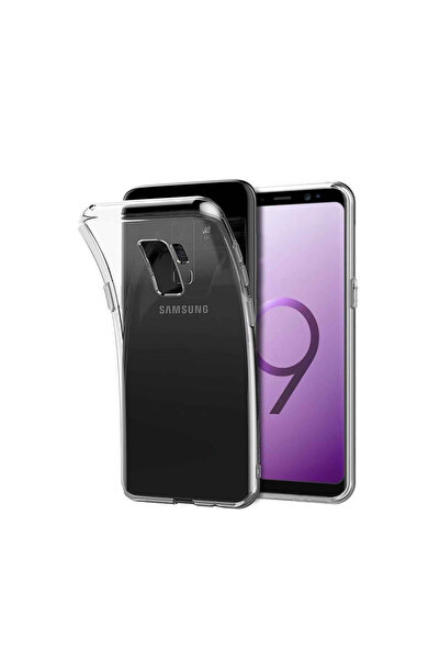 AKSEFİZZ Samsung Galaxy S9 Uyumlu Kılıf Şeffaf Soft Ince Tasarımlı Esnek Kapak