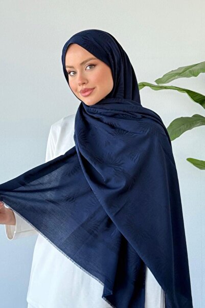 Şulemoda Giyim Stella Organic Cotton Shawl Navy Blue