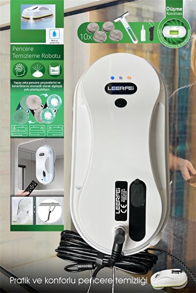 Hansel Otomatik Su Püskürtmeli Uzaktan Kumandalı Akıllı Otomatik Cam Silme Robotu