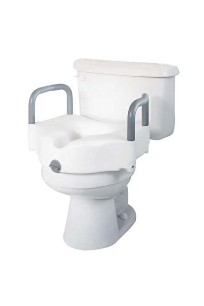 GENERAL'S Portable Elevated Toilet Seat Toilet Lift Pad with Armrest