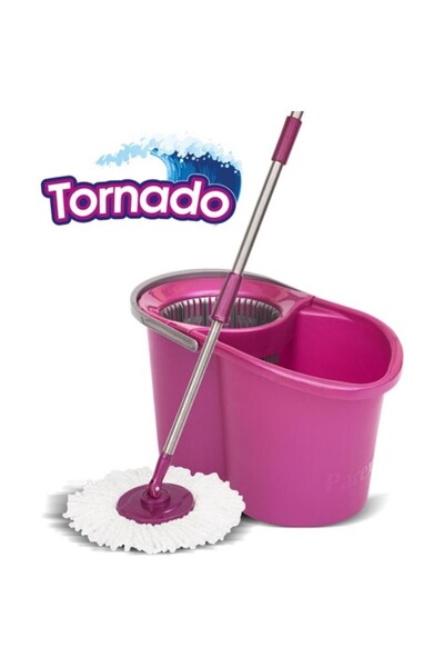 Parex Tornado Cleaning Set, Bucket and Rotating Mop, 16 l, Pink