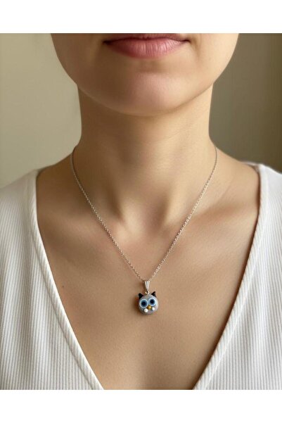 cammurano Murano Glass Cat Figure Silver Women's Necklace