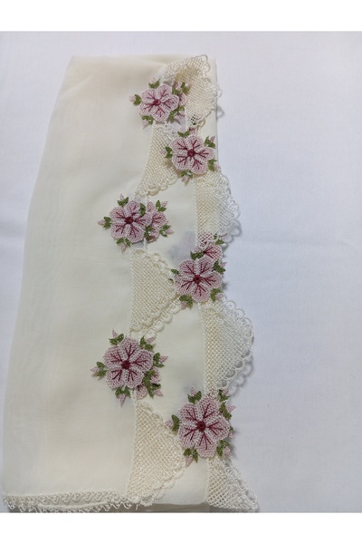 NUMİSTORE İğne oyası krem renk namaz örtüsü