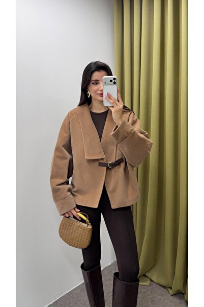 HAZELANNA Milky Brown Cashmere Jacket