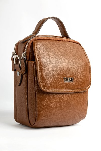 Yako Çanta Genuine Leather Shoulder Messenger Bag