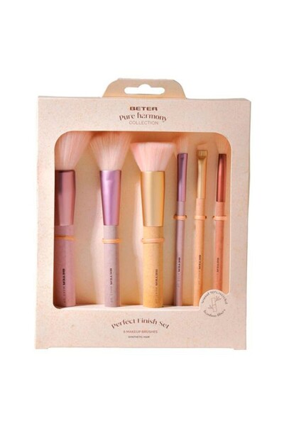 Beter Pure Harmony Perfect Finish Makeup Brushes, 6 Pieces
