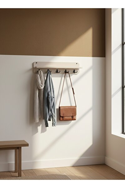 UMN DECOR Modern Raflı Duvar Askılığı - Dekoratif Portmanto Antre Askısı - Ra...