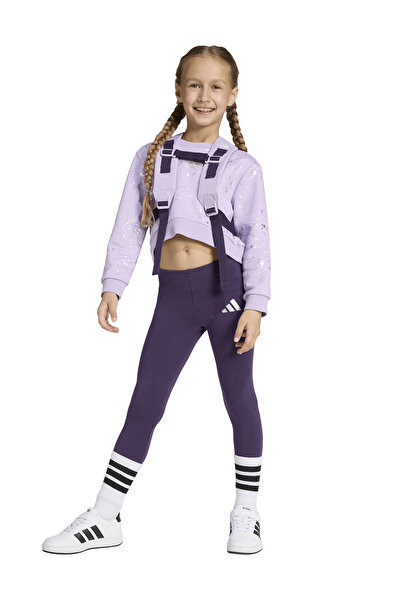 adidas Düz Açık Mor Kız Çocuk Eşofman Takımı JW2421 LG GLAM SET
