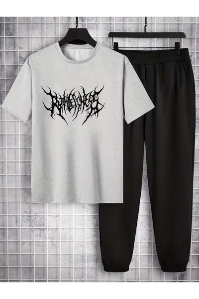 PENTHİLUS Unisex Panama Printed Bottom Top Set