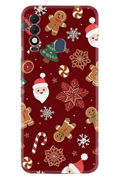 TECNO غطاء حماية سبارك 8T منقوش مطبوع عالي الحماية للعام الجديد، غطاء سلسلة ع...