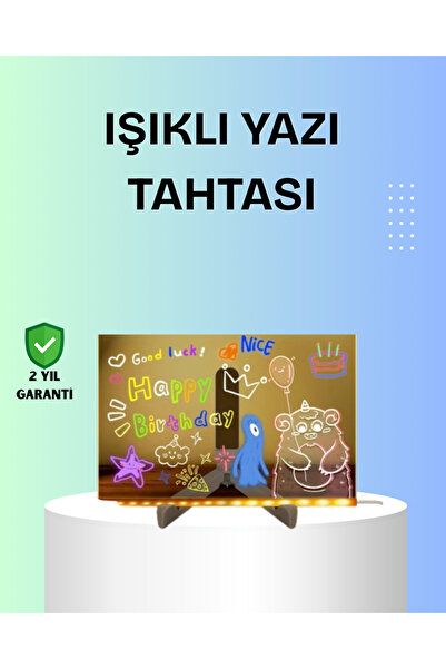 Genel Markalar Yaratıcı Çizim ve Mesajlar İçin LED Işıklı Renkli Tahta