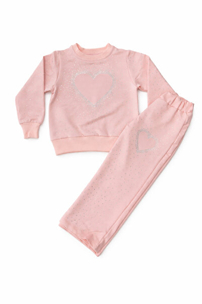 MODA AÇELYA Taşlı mevsimlik Kompak Kumaş Eşofman Takım