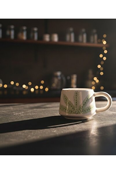 Artiser Pine Tree Patterned Mug, Ceramic Mug, Hand Made Mug