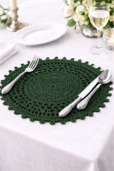 TOM COMPANY Koyu Yeşil Kağıt İp Supla-Amerikan Servis-2'li (36 cm)