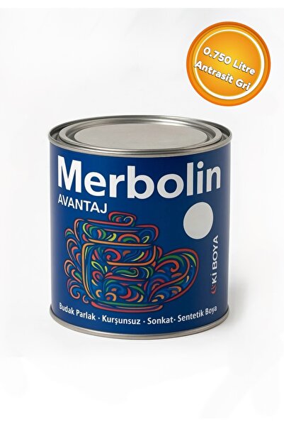 Merbolin Avantaj Ral 7016 Sentetik Yağlı Boya Antrasit Gri Solvent Bazlı Boya...