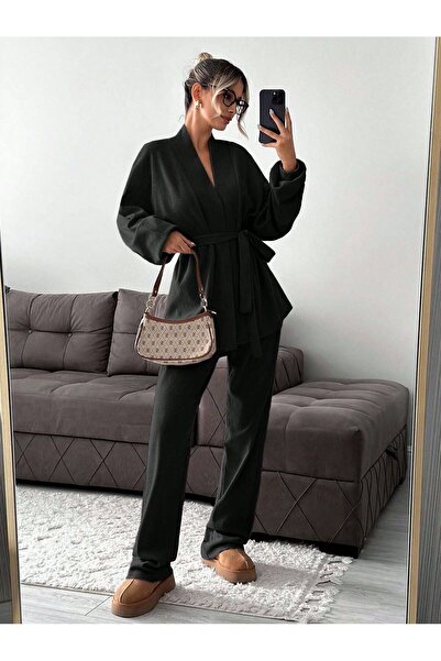 Atelier Masal Women's Waffle Kimono Pajama Set