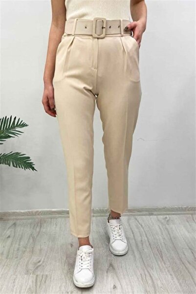 FlexiFit Slim Havuç Paça Kemerli Kadın Pantolon – Zamansız Şıklık, Maksimum K...