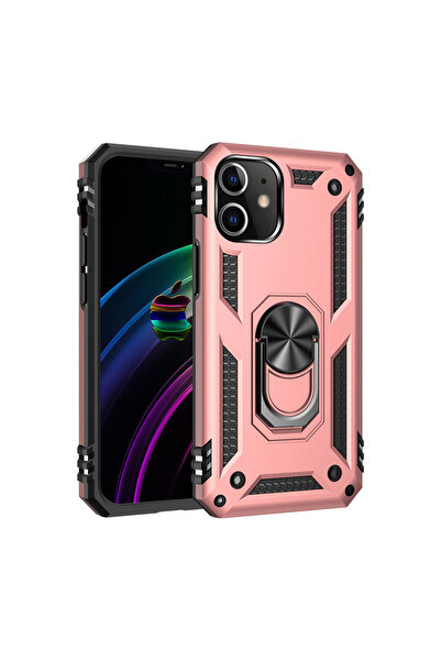 NewFace غطاء سيليكون لـ iPhone 12 Mini مع حلقة صوفيا - وردي