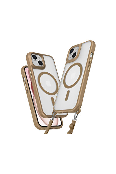 NewFace حافظة ايفون 14 من السيليكون من انكا ماجسيف - صحراوي