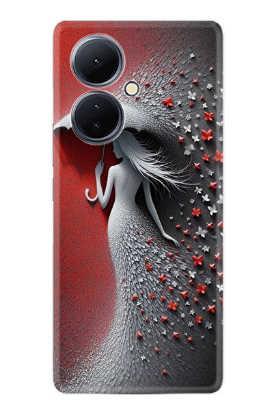 Arvencase غطاء حماية لهاتف فيفو V29 لايت من سلسلة Efex مطبوع ذو نمط مميز stk-...