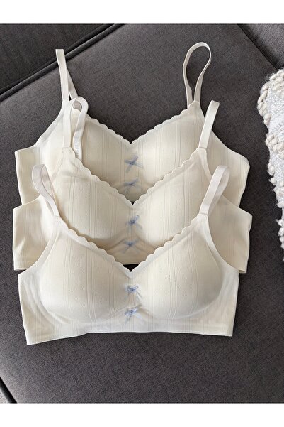 luneaintimates Pamuklu Lazer Kesim Toparlayıcı Sütyen – Dikişsiz, Günlük Konf...