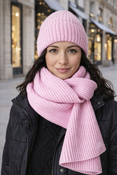 LAGRANZE Duo Winter Women's Scarf Beanie Set of 2