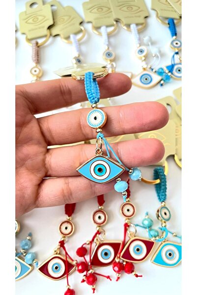 Cassime Breloc cu mărgele cu ochi oval albastru