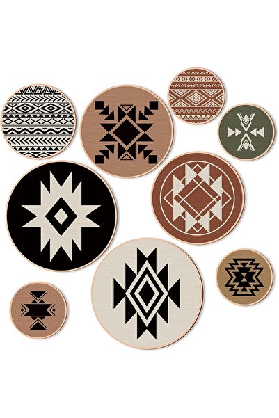 Geelin 9 قطع من مطبوعات فنية جدارية تجريدية بأسلوب بوهيمي