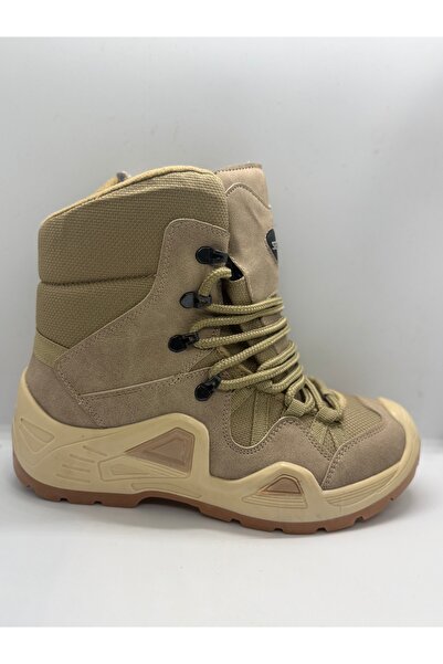 Güven Ayakkabı Dünyası fermuarlı çöl rengi askeri bot