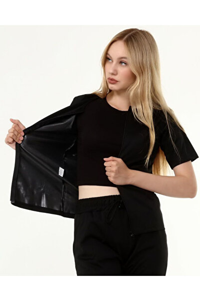 MODA Fermuarlı Termal Tişört Sauna Etkili Terletici Spor Tişörtü Erkek Kadın