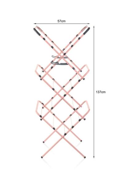 ozbience Pratik Katlanabilir Bebek Çamaşır Kurutmalık, 3 Katlı, Dar Balkon ve...