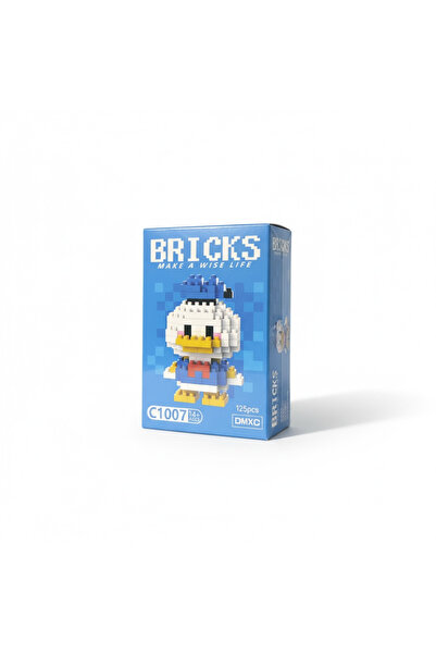 Bohem kutusu Bricks Donald Duck Karakter Figürü 3D Mini Yapboz Yapı Oyuncak