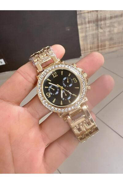 LOOQ ساعة يد نسائية مرصعة بالأحجار