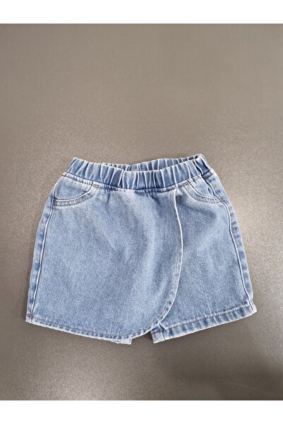 Retro Giyim Tekstil Kız çocuk Kot şort etek