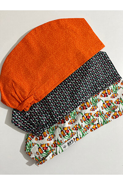 AYS 3'Lü Hemşire Doktor Cerrahi Geniş Kalıp Poplin Pamuklu Medikal Bone Aşçı ...