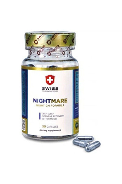 SWISS Nightmare GH GABA 5-HTP THEANİNE DOPA MUCUNA 50 Kapsül
