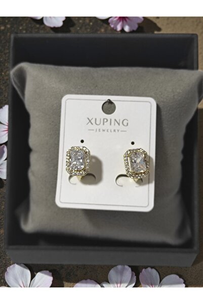 XUPING JEWELRY Steel Baguette Earrings