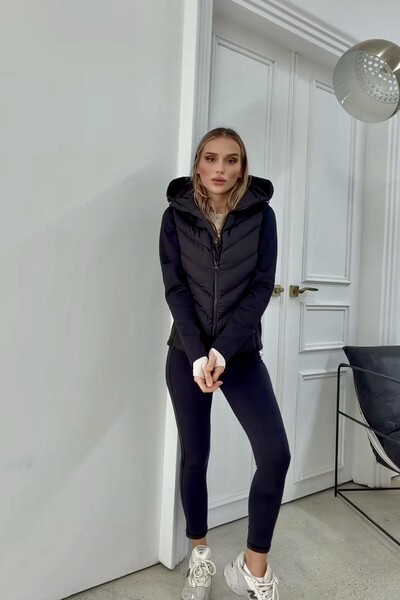 PRİFALDİ ZR Range Rover mom Sİlver Sportif Kapüşonlu Slimfit Şişme Mont