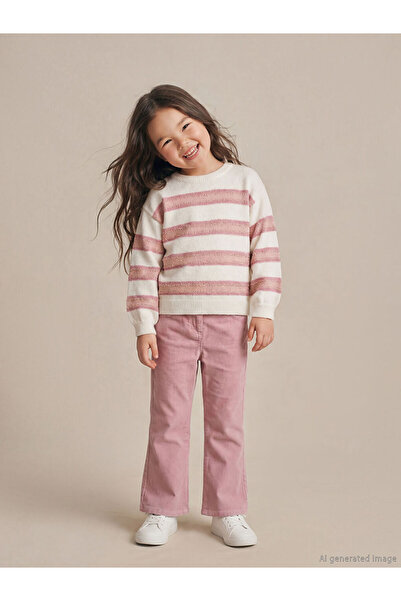LC Waikiki Rmz Gi̇yi̇m Farkiyla Spanish Style Velvet Girls' Trousers